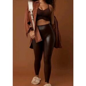 OFFLINE By Aerie Real Good Faux Leather High Rise Legging Set Of 5 Size XS New